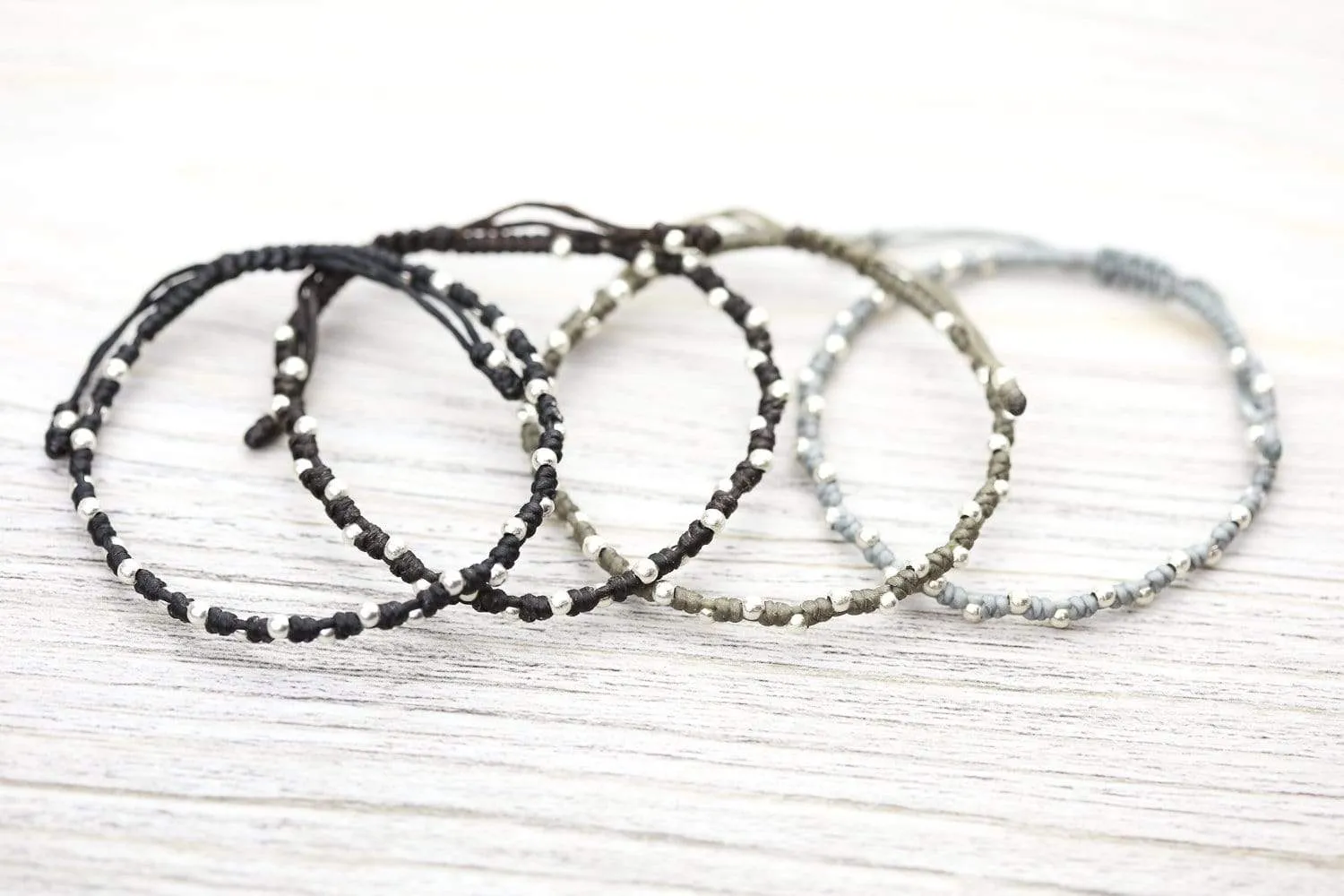 Simple Hill Tribe Bracelet Stack