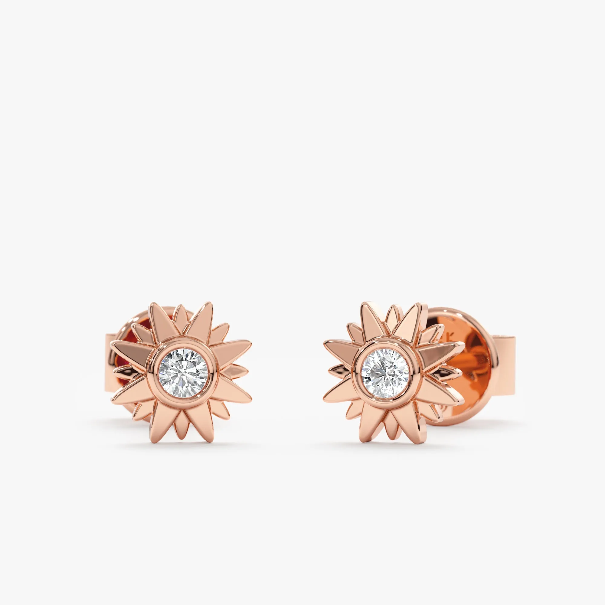 Sunflower Diamond Studs, Sidney