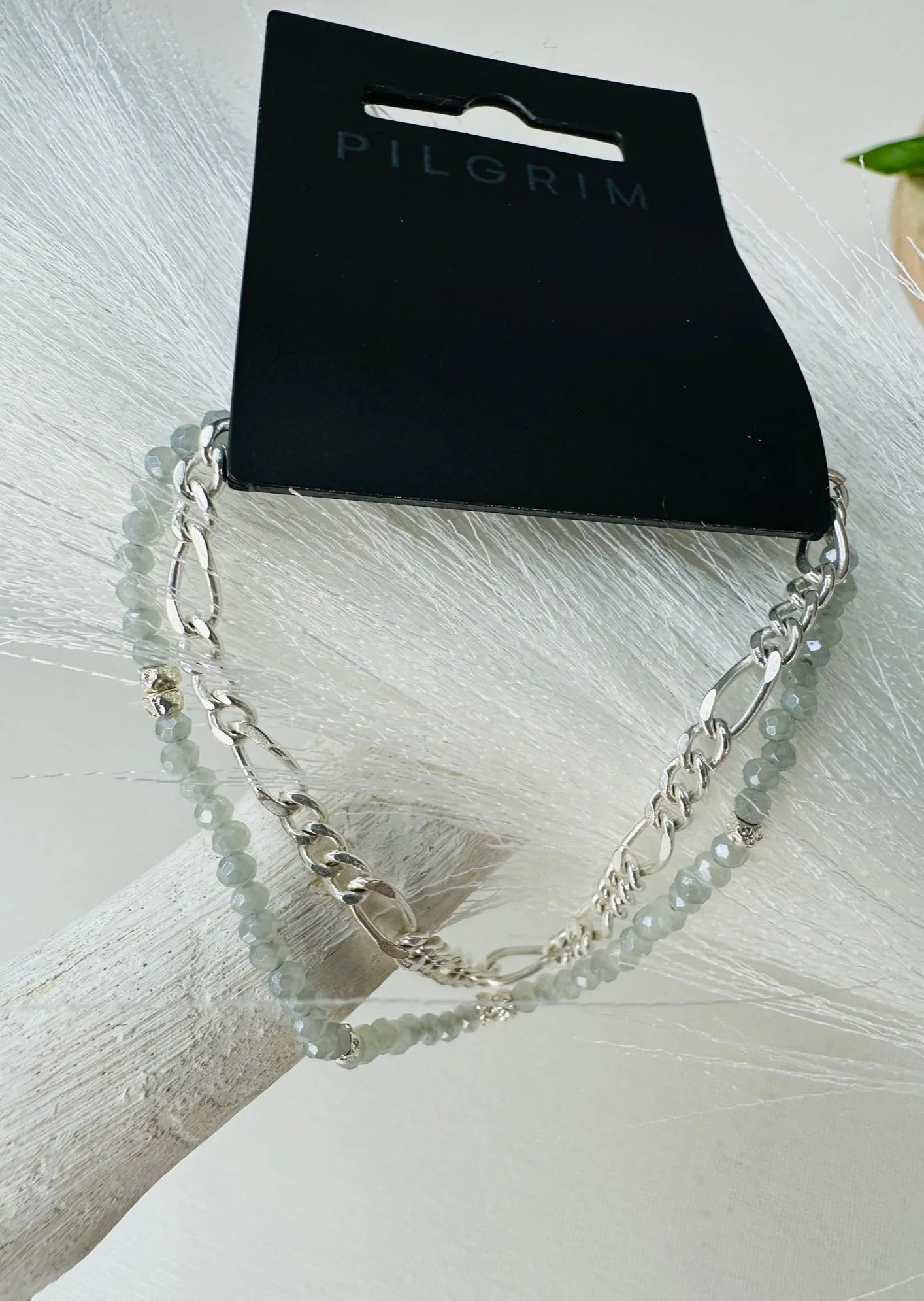 THANKFUL BLUE PEARL BRACELET