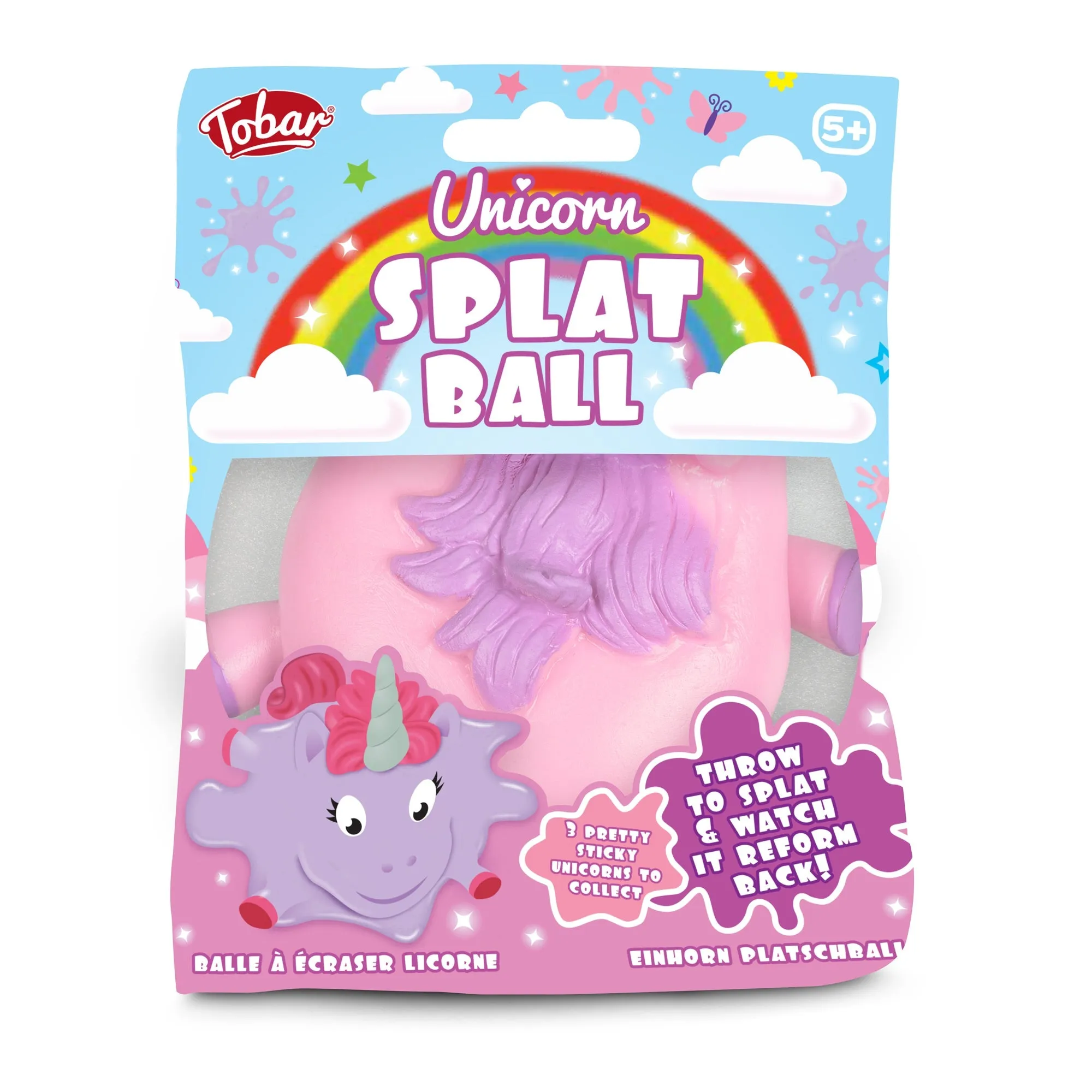 Tobar Unicorn Splat Ball Assorted Styles