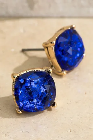 UBS024 Glitter Studs Royal Blue