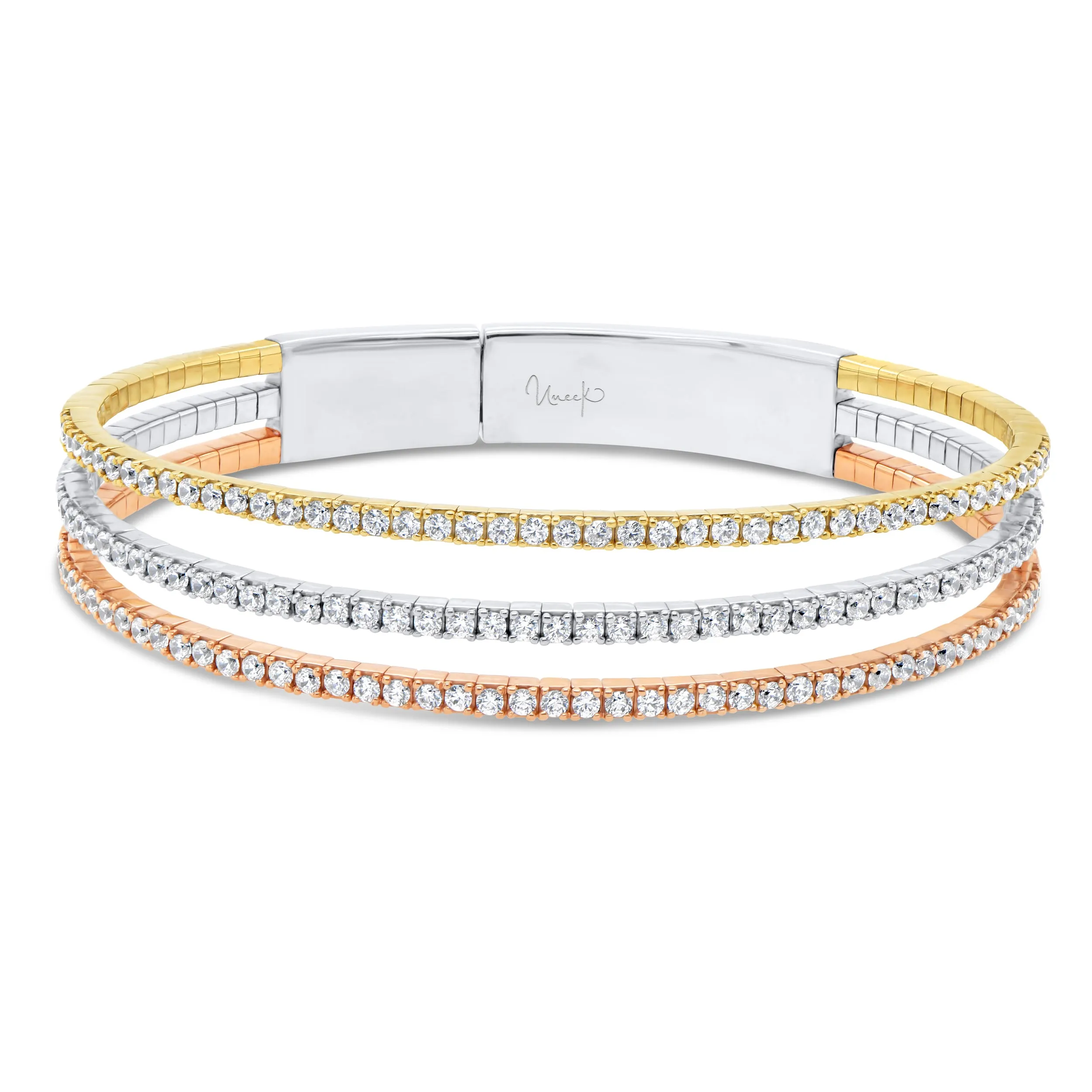 Uneek Bangle 18K White Yellow Rose Gold BG6166